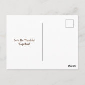 Kleurrijke oogst met Thanksgiving Briefkaart (Achterkant)