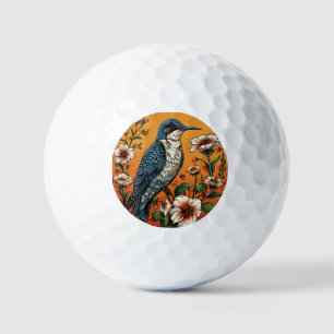 Kleurrijke oosterse koekoeksvogel golfballen