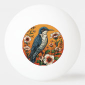 Kleurrijke oosterse koekoeksvogel pingpongbal (Achterkant)