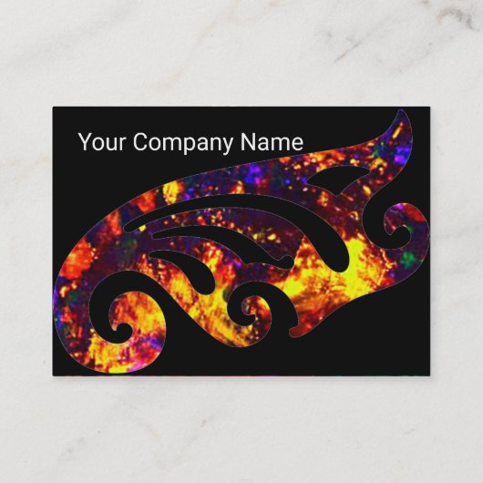 KLEURRIJKE OPAALVLEUGEL MONOGRAM ,RED RUBY VISITEKAARTJE (Achterkant)