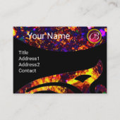 KLEURRIJKE OPAALVLEUGEL MONOGRAM ,RED RUBY VISITEKAARTJE (Voorkant)