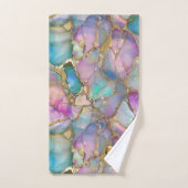 Kleurrijke Opal en Vloeibare Gouden Handdoek (Handdoek)