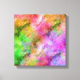 Kleurrijke Opaline Glasachtige Textuur Canvas Afdruk