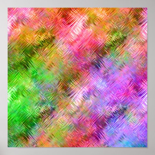 Kleurrijke Opaline Glasachtige Textuur Poster (Voorkant)