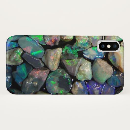 Kleurrijke Opals Edelstenen (faux) Case-Mate iPhone Case (Achterkant (horizontaal))