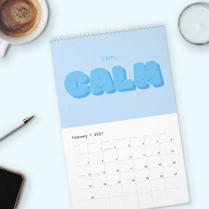 Kleurrijke Opbeurende Typografie Citaten 2027 Muur Kalender
