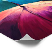 Kleurrijke open paraplu's tekenen poster (Hoek)