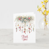 Kleurrijke opknoping Blossom Trail Blank Dank u Kaart (Gele Bloem)