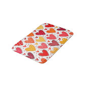 Kleurrijke oprechte liefde patroon ontwerp badmat (Gekanteld)