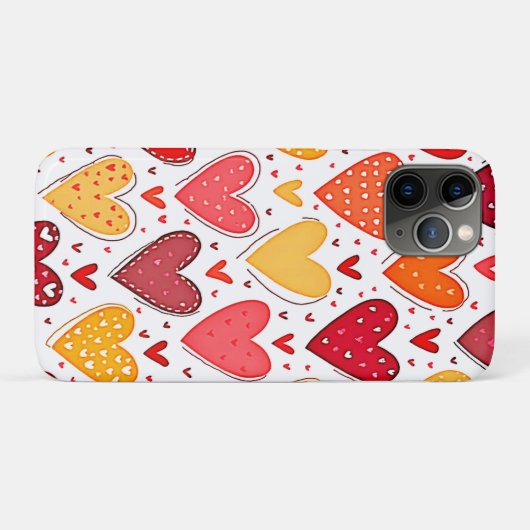 Kleurrijke oprechte liefde patroon ontwerp Case-Mate iPhone case (Achterkant (horizontaal))