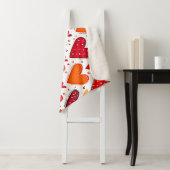 Kleurrijke oprechte liefde patroon ontwerp sherpa deken (In situ)