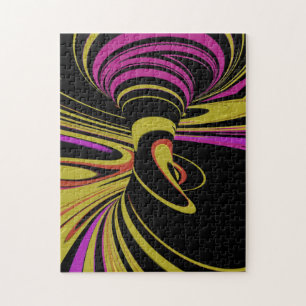 kleurrijke optische illusie legpuzzel