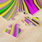 kleurrijke optische illusie legpuzzel (Zijkant)