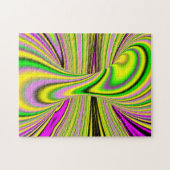 kleurrijke optische illusie legpuzzel (Horizontaal)