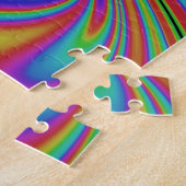 kleurrijke optische illusie legpuzzel (Zijkant)