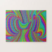 kleurrijke optische illusie legpuzzel (Horizontaal)