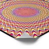 Kleurrijke optische illusie - Oogmerk Poster (Hoek)