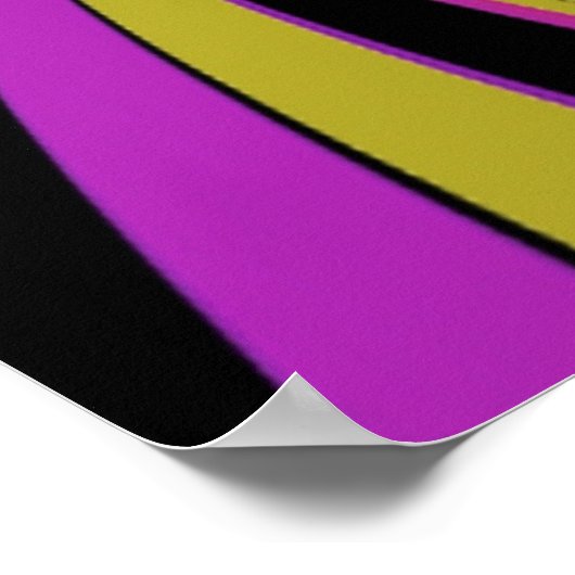 kleurrijke optische illusie poster (Hoek)