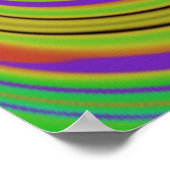 kleurrijke optische illusie poster (Hoek)