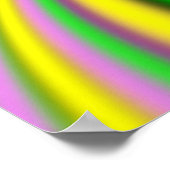 kleurrijke optische illusie poster (Hoek)