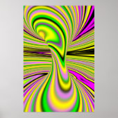 kleurrijke optische illusie poster (Voorkant)