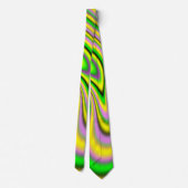 kleurrijke optische illusie stropdas (Achterkant)