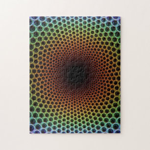 Kleurrijke optische illusie - zeer uitdagend legpuzzel