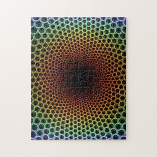 Kleurrijke optische illusie - zeer uitdagend legpuzzel (Verticaal)