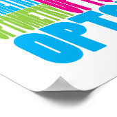 kleurrijke optometrie poster (Hoek)