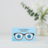 kleurrijke optometrist visitekaartje (Staand voorkant)