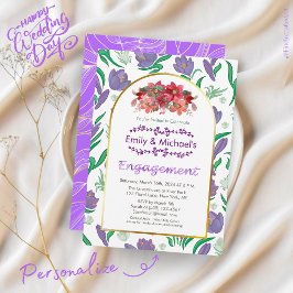 Kleurrijke Opvallende Bloem Bloesems Gouden Verloo Kaart