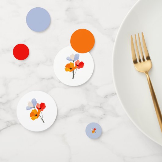 Kleurrijke Opvallende Papaver Confetti (Groep)