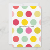 Kleurrijke Opvallende Tekst Moderne Zomer Regenboo Save The Date (Achterkant)