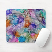 Kleurrijke oranje, paarse, roze, blauwe abstracte  muismat (Met muis)