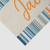 Kleurrijke Oranje strepen voor weefselpapier Tissuepapier (Detail)