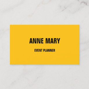 Kleurrijke Oranje Yellow Bright Event Planner 2025 Visitekaartje