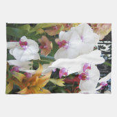 kleurrijke orchideeën theedoek (Horizontaal)