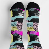 Kleurrijke organische vormen mode sokken (Top)