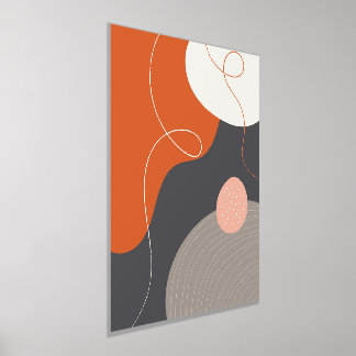 Kleurrijke organische vormen Moderne Poster kunst