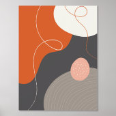 Kleurrijke organische vormen Moderne Poster kunst (Voorkant)
