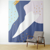 Kleurrijke organische vormen moderne samenstelling wandkleed (In situ)