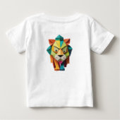 Kleurrijke Origami Lion ArtWork ontwerp (Achterkant)