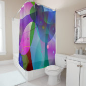 Kleurrijke originele abstracte kunst douchegordijn (In situ)