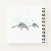 Kleurrijke Originele Tekening van Zeeschildpad Per Notitieboek (Achterkant)