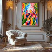 Kleurrijke orkestuitvoering in Fauvistische stijl