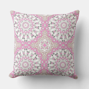 Kleurrijke ornament mandala caleidoscoop kussen
