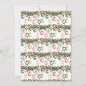  kleurrijke Ornamenten Baubles kerstfeest Kaart (Achterkant)