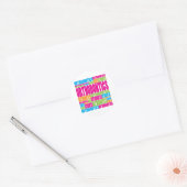 kleurrijke orthodontie ronde sticker (Envelop)