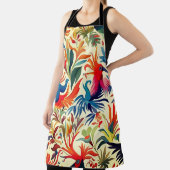 Kleurrijke Otomi Bird Art Schort (Insitu)