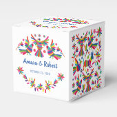 Kleurrijke Otomi Favor Box Bedankdoosjes (Voorkant Zijde)